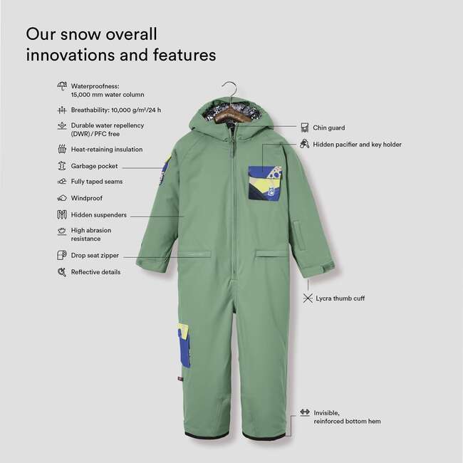 Quest Snow Overall, Northern Lights And Blue Marin - Overalls - 3