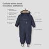 Zack Baby Winter Overall, True Navy - Bunting - 3