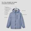 One Ultralight Rain Jacket, Purple Blue - Raincoats - 3