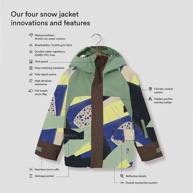 Nemphis Four Snow Jacket, Blue Marin And Chocolate - Parkas - 3