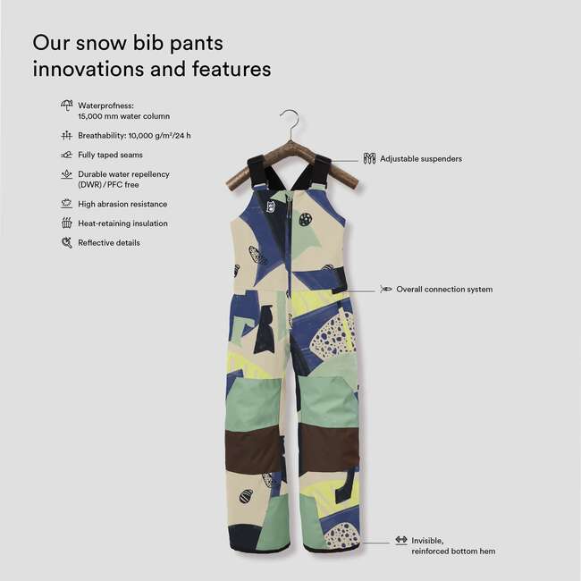Nemphis Corbet Snow Bib Pants, Blue Marin And Northern Lights - Snow Pants - 3