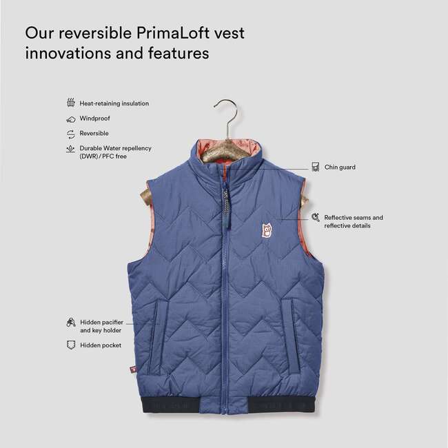 Galaxy Icon Reversible Primaloft Vest, Gemini And Sunset Rose - Vests - 2