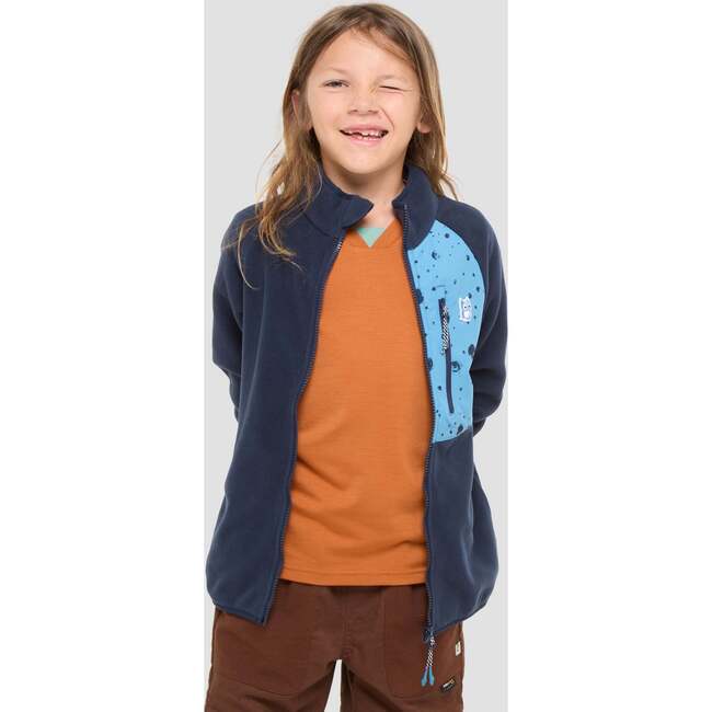 Galaxy Avan Bio-Fleece Jacket, True Navy And Bluebalu - Fleece & Sherpa Jackets - 2