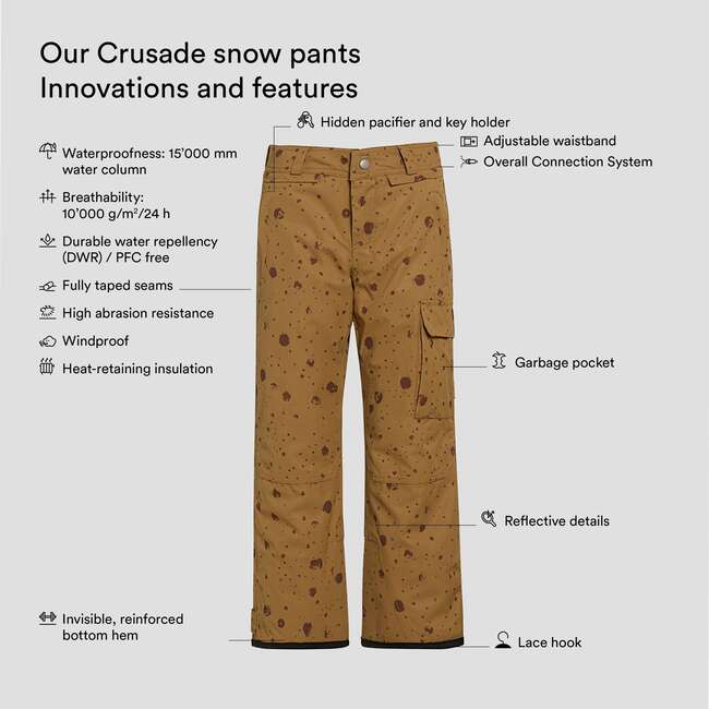 Galaxy Crusade Snow Pants, Gold - Snow Pants - 3