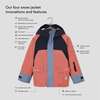 Four Snow Jacket, Coral And Purple Blue - Parkas - 3
