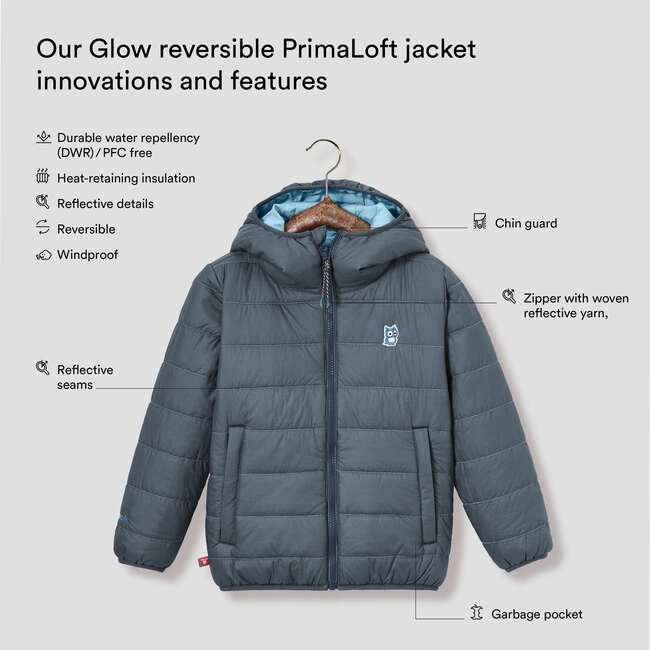 Glow Reversible Primaloft Jacket, True Navy And Bluebalu - Parkas - 3