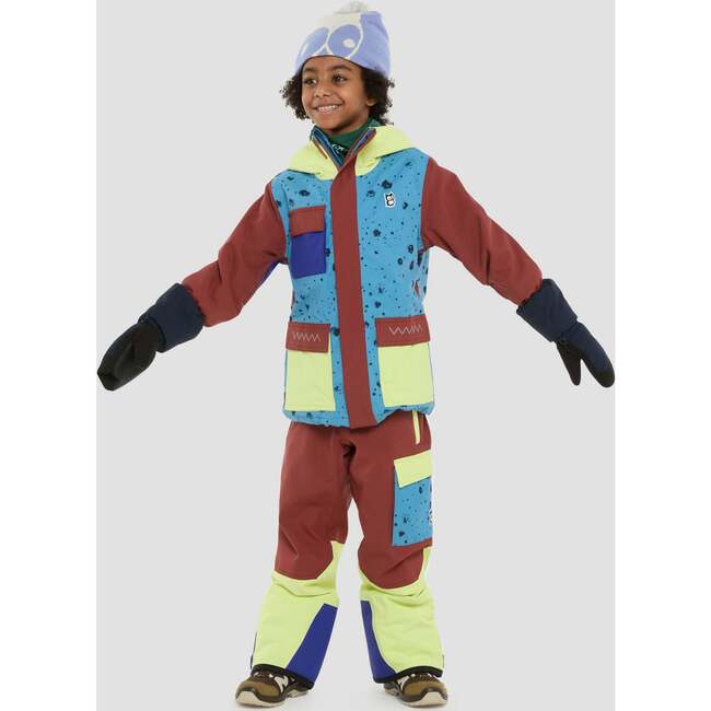 Crusade Snow Pants Upcycled, Terra And Lime - Snow Pants - 3