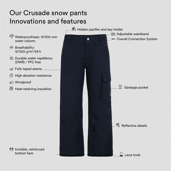 Crusade Snow Pants, True Navy - Snow Pants - 3