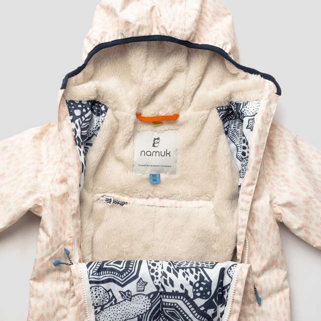 Forest Zack Baby Winter Overall, Off-White - Bunting - 4