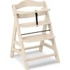 Alpha+ Grow Along Adjustable Beechwood Wooden High Chair Seat + 5-Point Harness & Bumper Bar, Vanilla - Highchairs - 1 - thumbnail