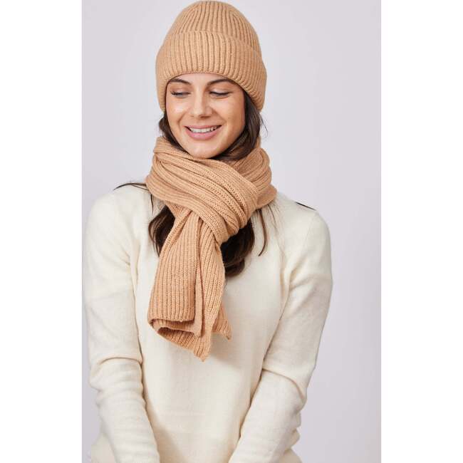 Match Rib Beanie, Camel - Hats - 2