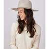 Ruby Brimmed Hat, Beige With Trim - Hats - 5
