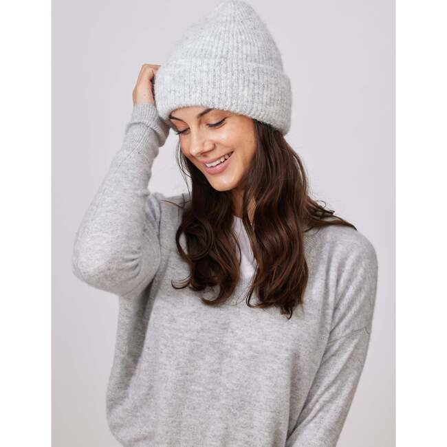 Eco Cuff Beanie, Light Grey - Hats - 2