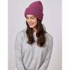 Eco Cuff Beanie, Raspberry - Hats - 3