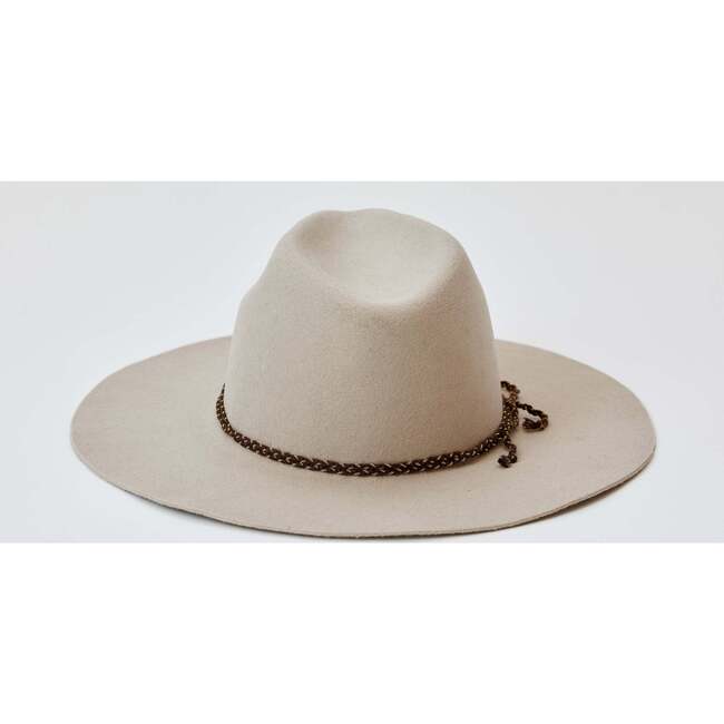 Ruby Brimmed Hat, Beige With Trim - Hats - 6
