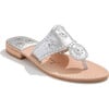 Women's Jacks Flat Sandal, Silver - Sandals - 1 - thumbnail