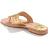 Women's Jacks Flat Sandal, Gold - Sandals - 2