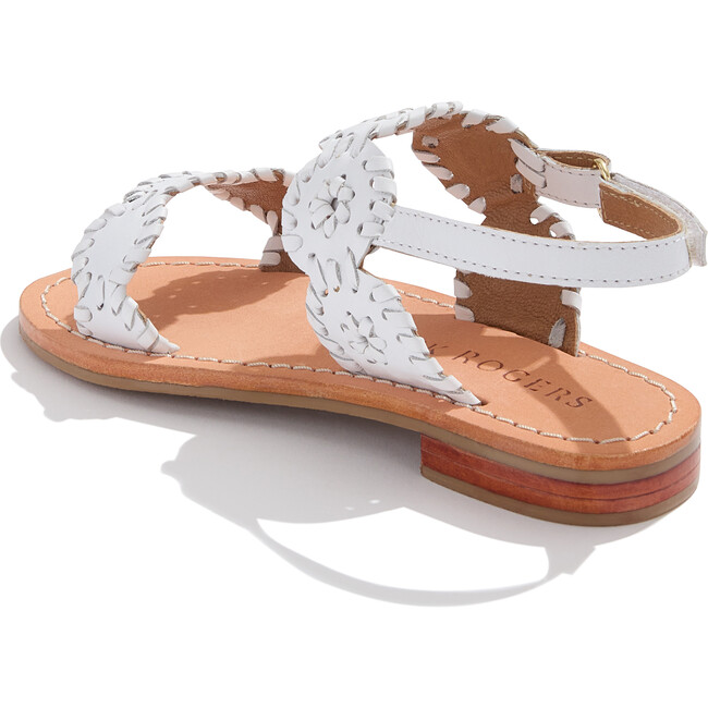 Toddler Lauren Flat Sandal, White - Sandals - 2