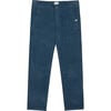 Regular Fit Corduroy Trousers, Blue Denim - Pants - 1 - thumbnail