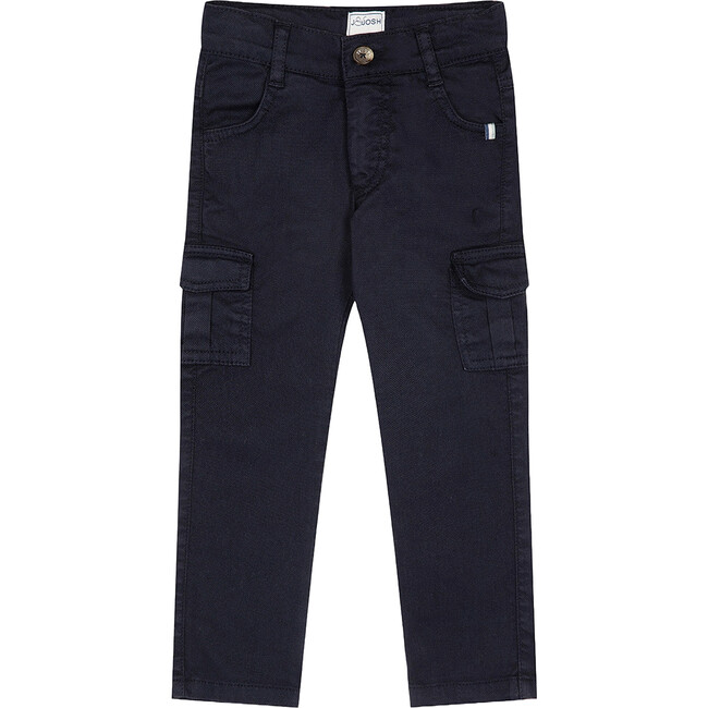 Regular Fit Cargo Trousers, Navy