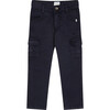 Regular Fit Cargo Trousers, Navy - Pants - 1 - thumbnail