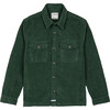 Long Sleeve Corduroy Shirt, Forest Green - Shirts - 1 - thumbnail