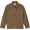 Long Sleeve Corduroy Shirt, Taupe - Shirts - 1 - thumbnail