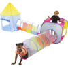 Pop-Up Rainbow Play Tents and Tunnels, Set of 4 - Activity Gyms - 1 - thumbnail