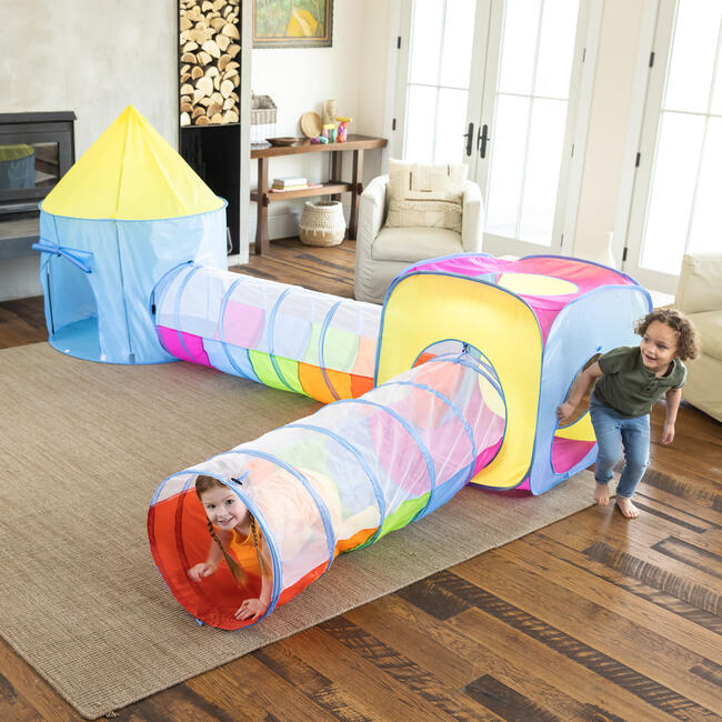 Pop-Up Rainbow Play Tents and Tunnels, Set of 4 - Activity Gyms - 2