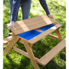 Wooden 2-in-1 Picnic Table Sensory Play Station - Play Food - 3