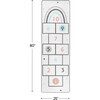 Retro Hopscotch and Marble 2-in-1 Rug - Outdoor Games - 3