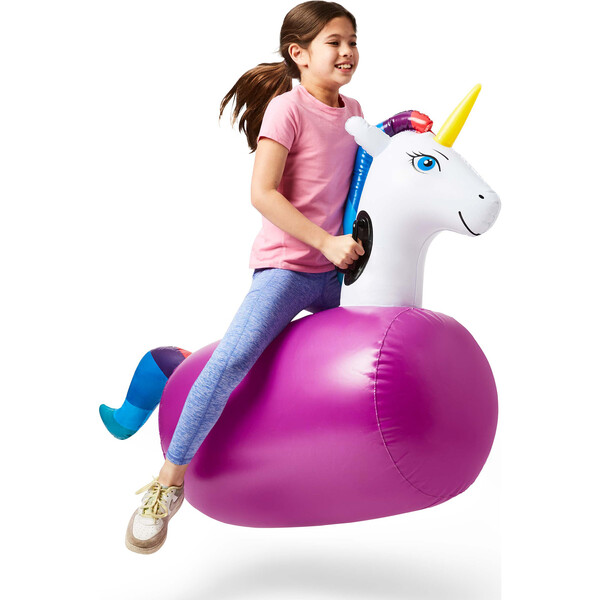 Inflatable RideOn Hop 'n Go Unicorns Single Hearthsong Backyard