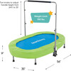 Jump2It Indoor Trampoline with Adjustable Handle - Blue - Activity Gyms - 3