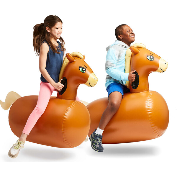 Inflatable RideOn Hop 'n Go Horses Set of 2 Hearthsong Backyard