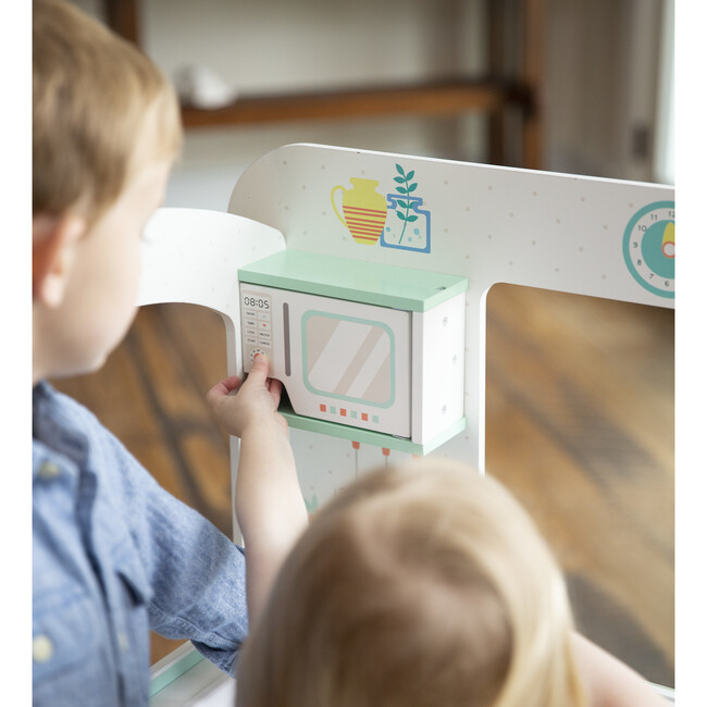 Orders Up Wooden Food Truck Kitchen with 12-Piece Wooden Culinary Play Set - Playhouses - 6