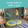 Jump2It Indoor Trampoline with Adjustable Handle - Blue - Activity Gyms - 4