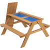 Wooden 2-in-1 Picnic Table Sensory Play Station - Play Food - 5