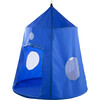 HugglePod HangOut Nylon Family Hanging Tent with Quilted Floor Mat and LED Lights - Blue - Playhouses - 1 - thumbnail