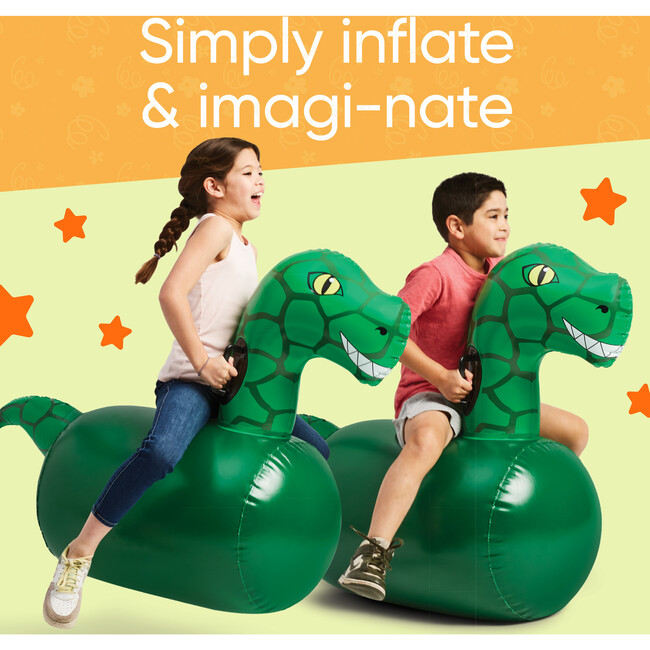 Inflatable Ride-On Hop 'n Go Dinosaurs - Set of 2 - Outdoor Games - 2
