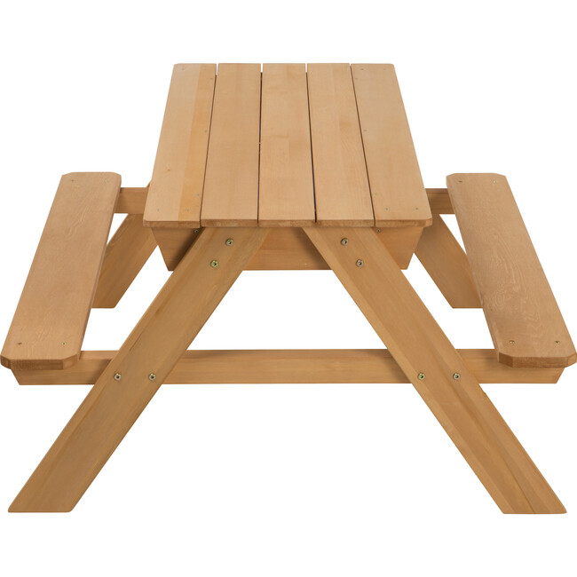 Wooden 2-in-1 Picnic Table Sensory Play Station - Play Food - 6