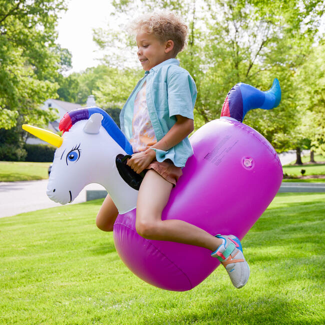Inflatable Ride-On Hop 'n Go Unicorns - Single - Outdoor Games - 6