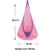 HugglePod Deluxe Canvas Hanging Chair - Pink - Activity Gyms - 3