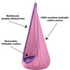HugglePod Deluxe Canvas Hanging Chair - Pink - Activity Gyms - 4