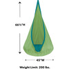 HugglePod Deluxe Canvas Hanging Chair - Green - Activity Gyms - 3