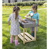Jr. Chef's Wooden Mud Play Kitchen and Imagination Station with Metal Accessories - Water Toys - 6