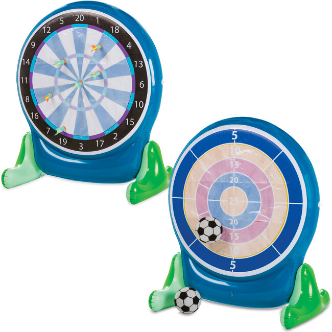 Giant 58-Inch Inflatable 2-in-1 Darts & Soccer Set - Outdoor Games - 1