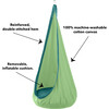HugglePod Deluxe Canvas Hanging Chair - Green - Activity Gyms - 4