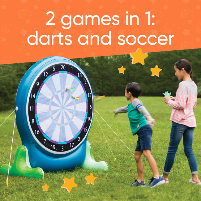Giant 58-Inch Inflatable 2-in-1 Darts & Soccer Set - Outdoor Games - 2