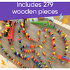 Deluxe 279-Piece Wooden Domino Race Set - Games - 3