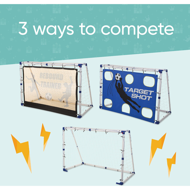 Goal for It! Portable 3-in-1 Pro-style Soccer Trainer Goal - Outdoor Games - 5
